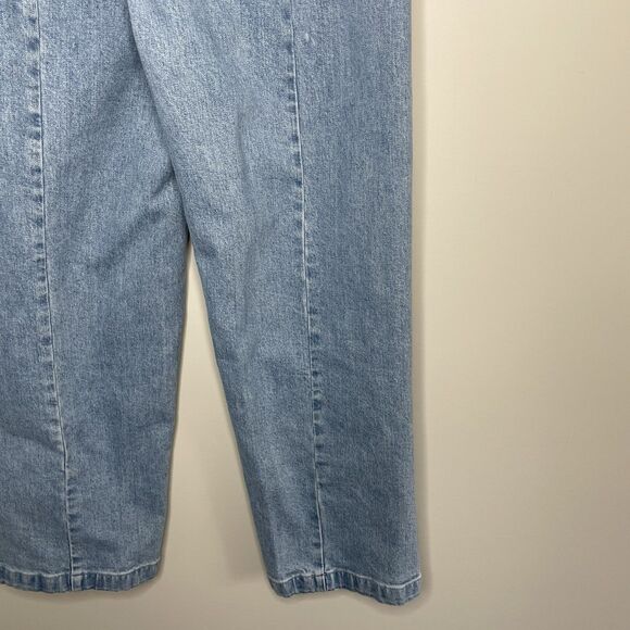 MADEWELL Emmett Wide Leg Crop Jeans Women 24 Tall Welt Pocket Blue NP438 - Picture 13 of 16